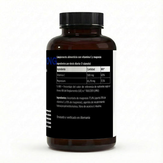 Vitamina C + Magnesium • Absorción Suave • Cero Acidez