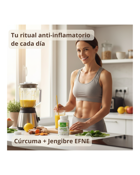 Cúrcuma + Jengibre + Pimienta Negra EFNE — 60 cápsulas