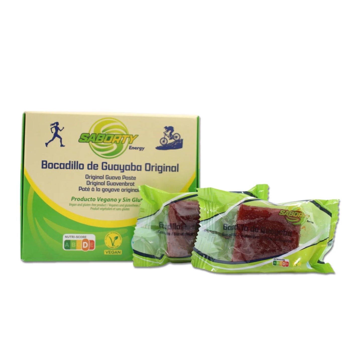 Bocadillo de guayaba Saborty, caja con 12 unidades del delicioso bocadillo de guayaba en nuevo formato.