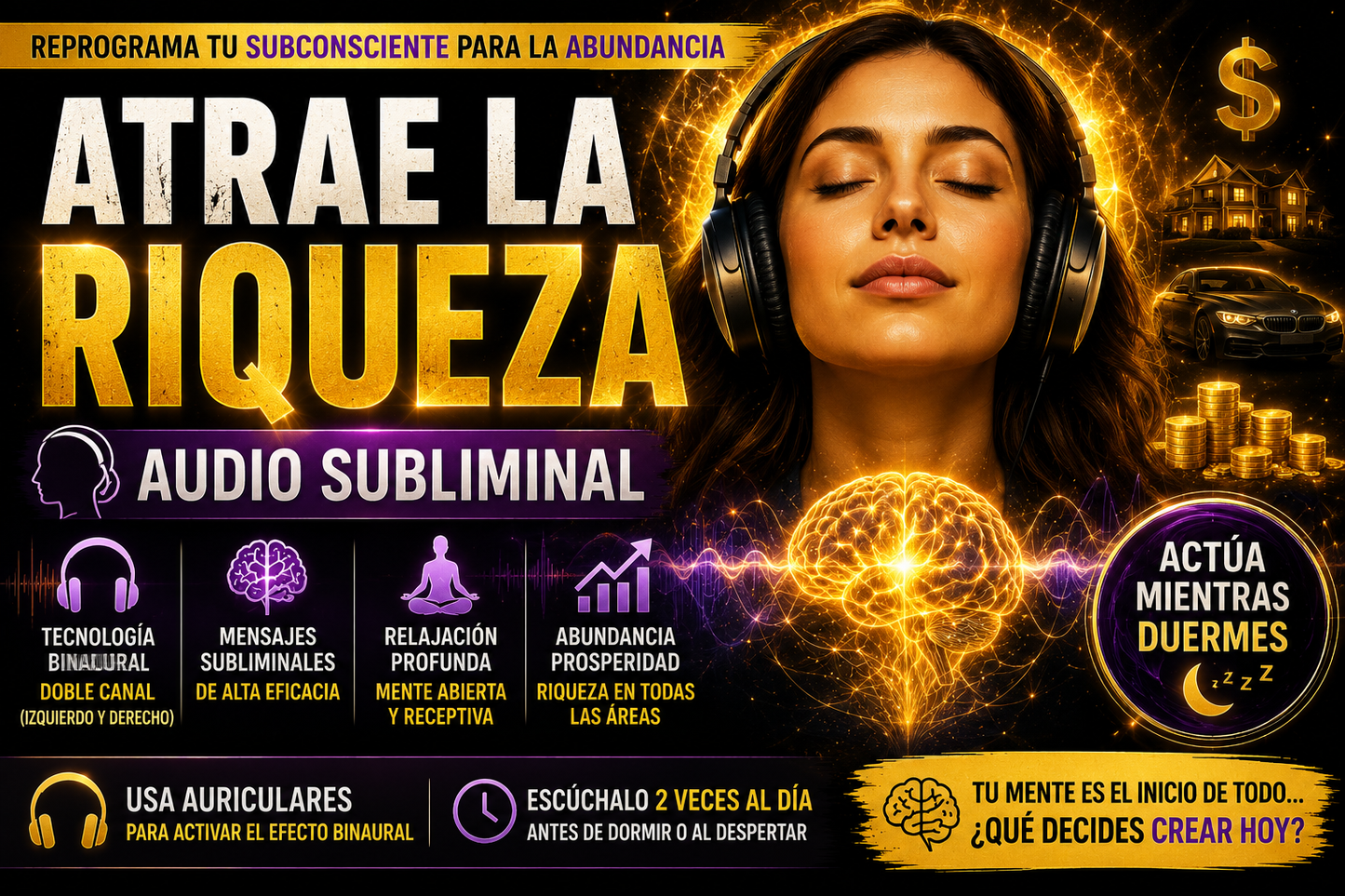 ATRAE LA RIQUEZA - AUDIO SUBLIMINAL