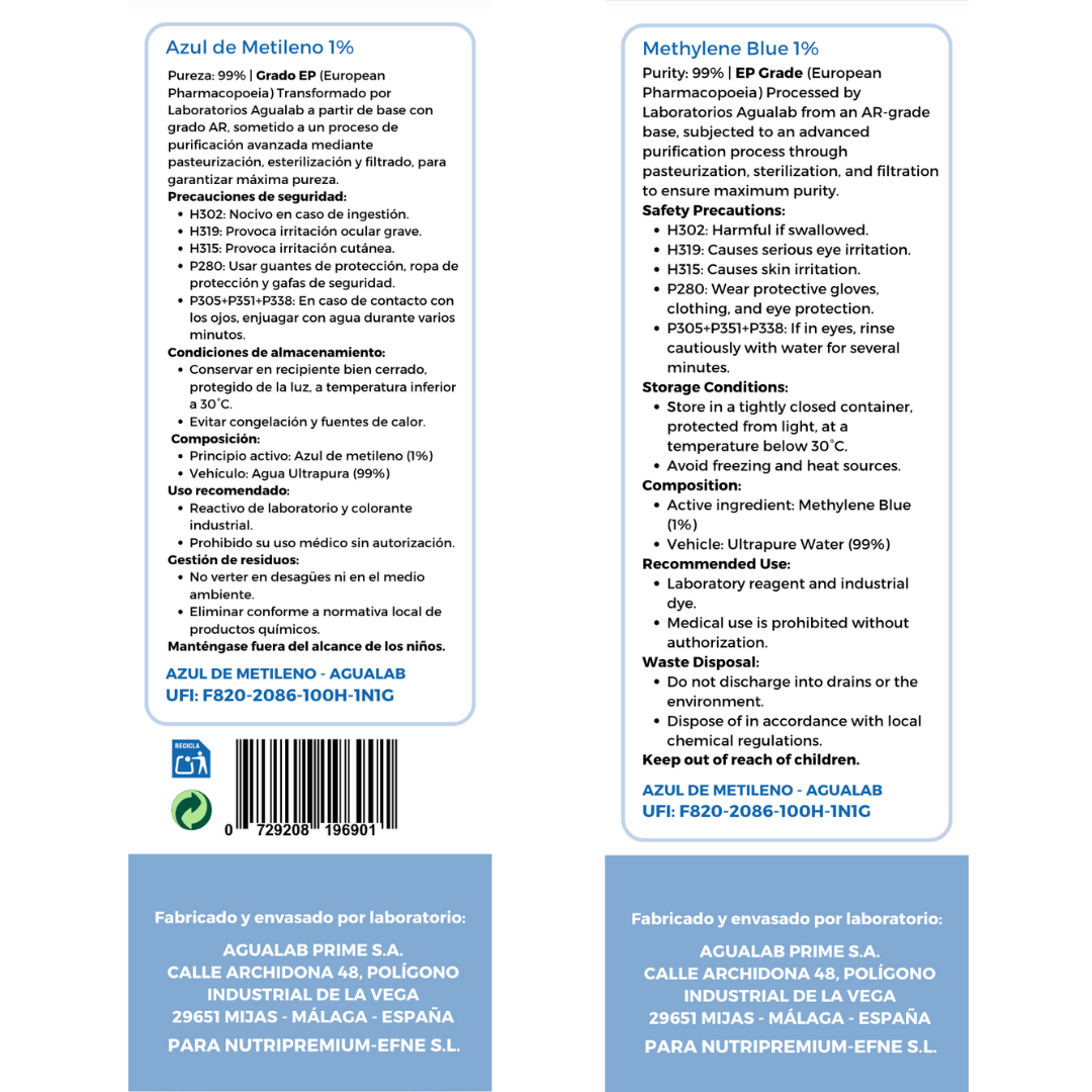 Azul de Metileno EFNE – Activador Mitocondrial y Cognitivo