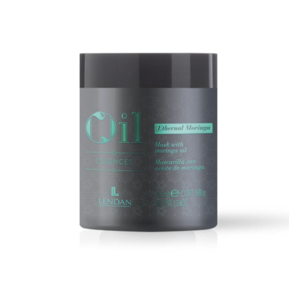 Lendan Moringa Pack 4 Productos - Champú 300ml + Mascarilla 500 ml + Aceite 100 ml + Reparador ethernal 200ml