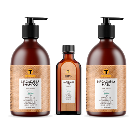 Belma kosmetik-Pack macadamia -Champú 500+Mascarilla 500+Serum oil macadamia