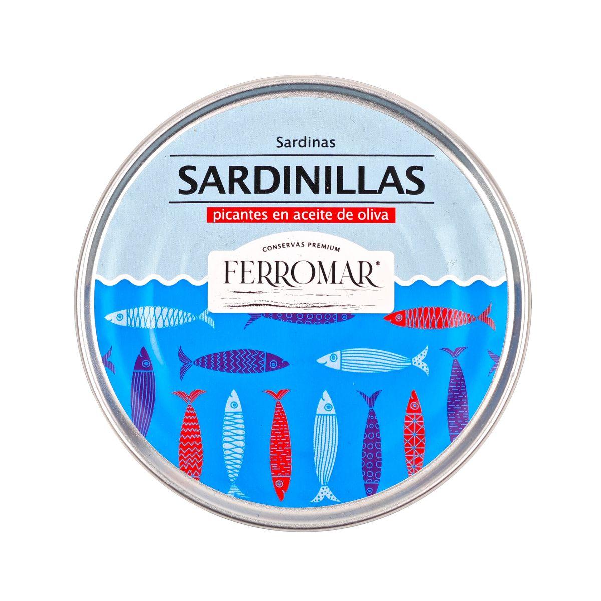 Sardinillas Picantes en Aceite de Oliva 14/18 pzas Conservas FerroMar - Sensaido