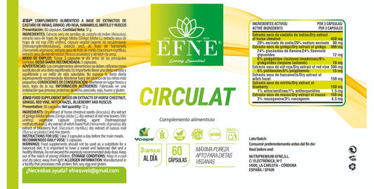 CIRCULAT EFNE — 60 cápsulas Bienestar circulatorio