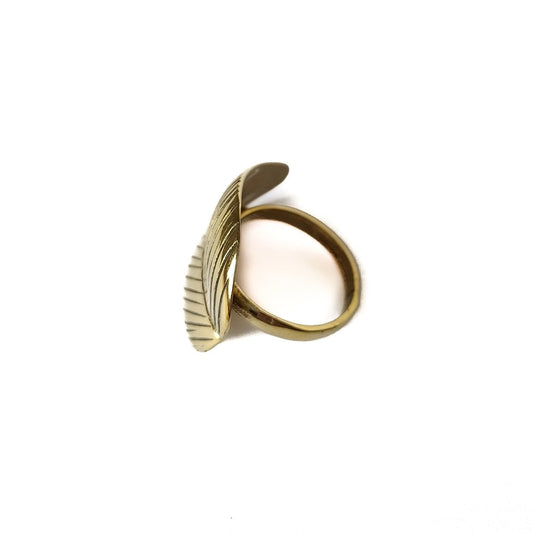 Anillo de Bronce en forma de Hoja