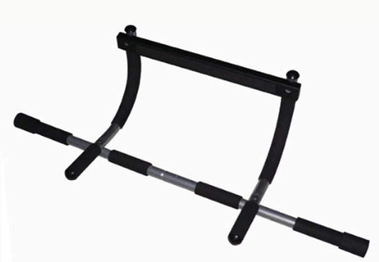 Barra de entrenamiento innovagizmo con peso y agarres para ejercicio en gimnasio y entrenamiento en casa.