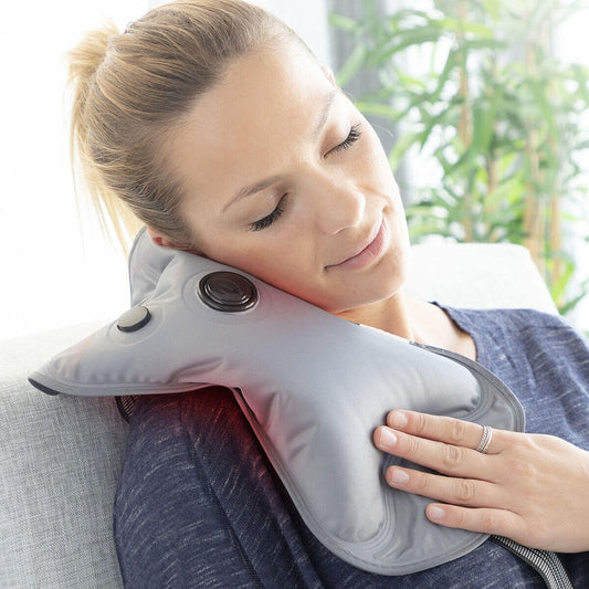 Bolsa de agua caliente ajustable y recargable Hutter InnovaGoods gris de 400 W, diseñada para aliviar molestias y calor terapéutico.