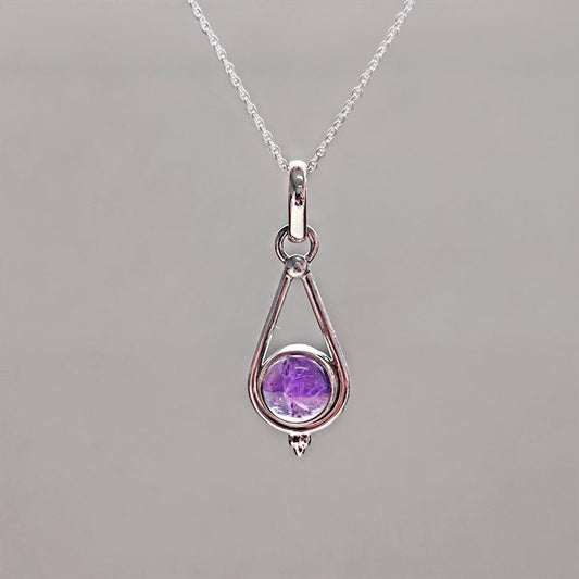 Colgante 'Calliope ' Amatista y Plata de Ley 925