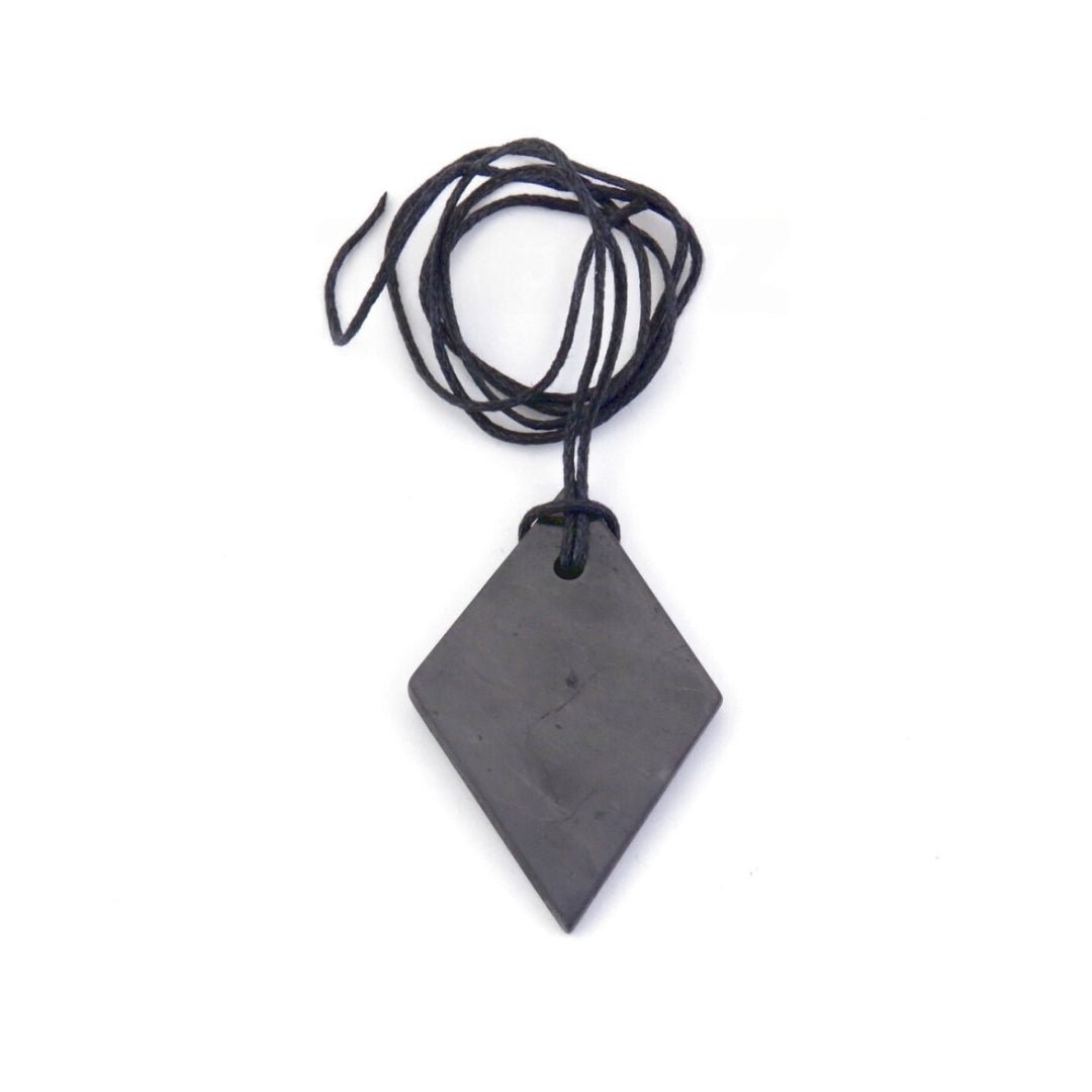 Colgante de Shungit en Rombo - Sensaido