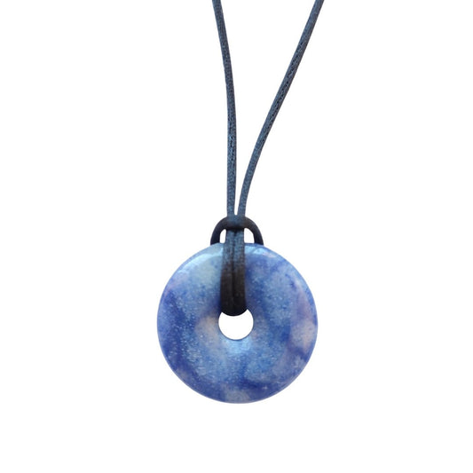 Colgante Donut de Cuarzo Azul - Sensaido
