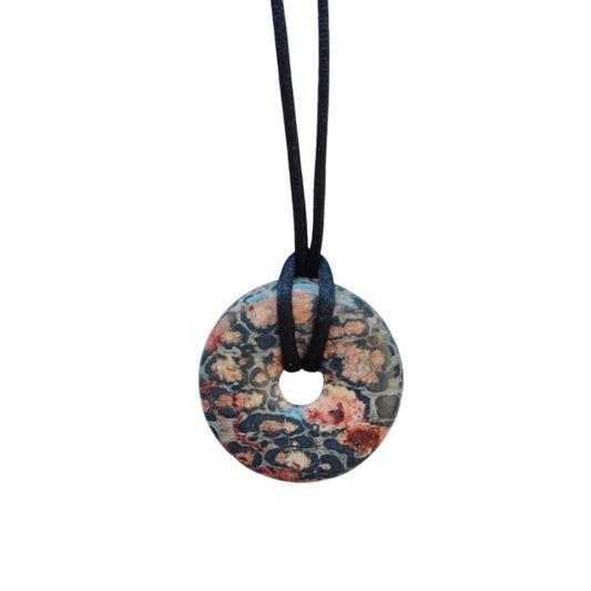 Colgante Donut de Jaspe Leopardo - Sensaido