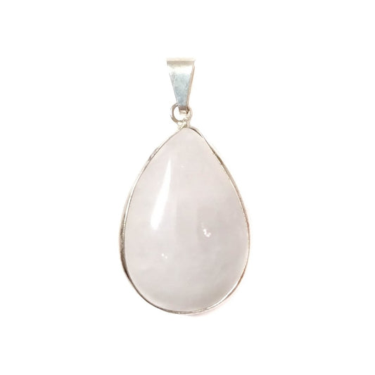 Colgante Lágrima de Cuarzo Nieve