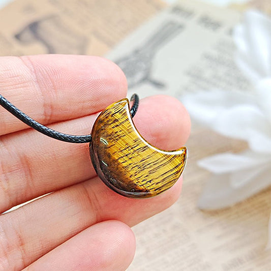 Colgante Luna de Ojo de Tigre