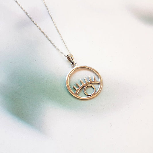 Colgante Ojo Turco en Plata de Ley 925