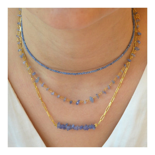Collar 'Daphne' de Tanzanita