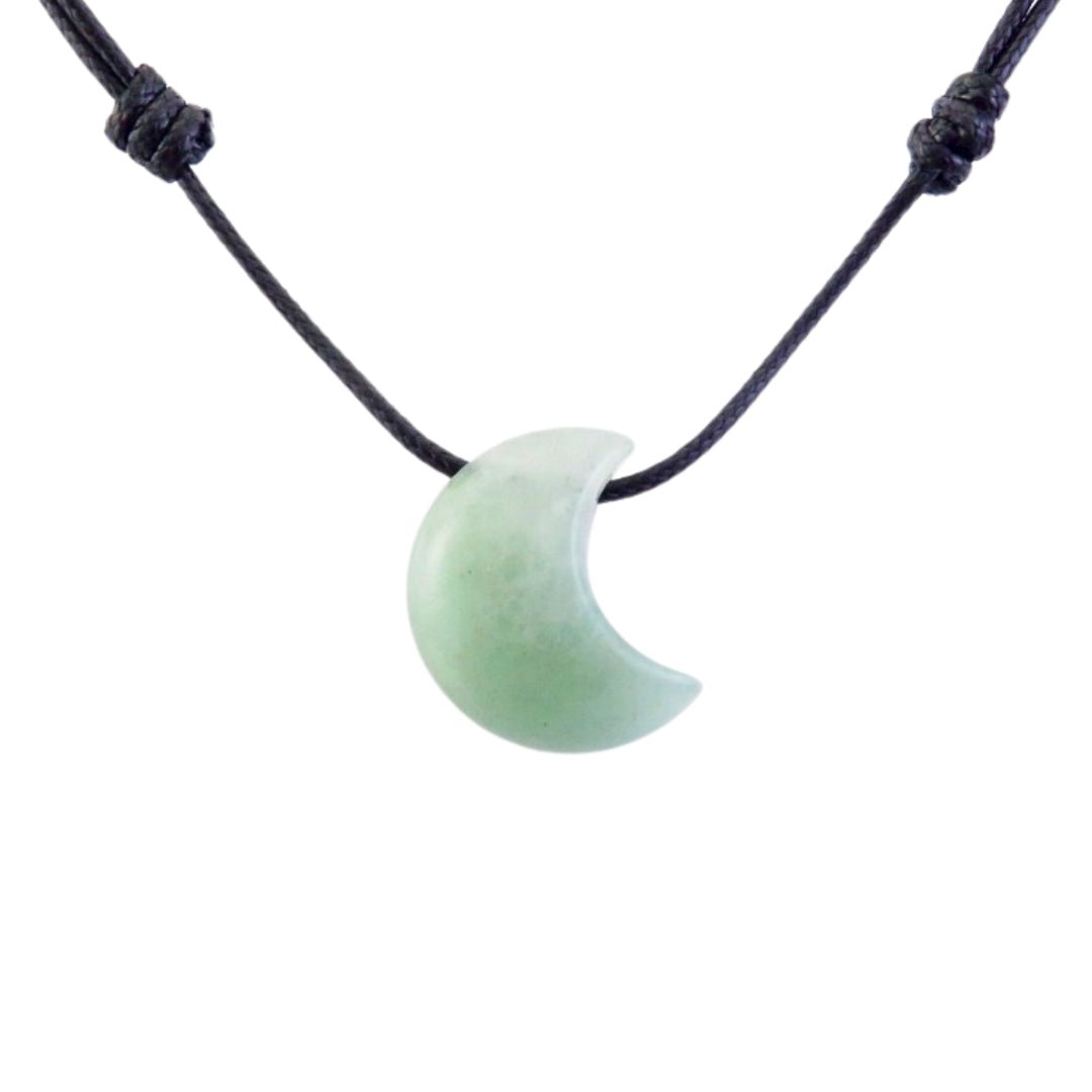 Colgante Luna de Cuarzo Verde