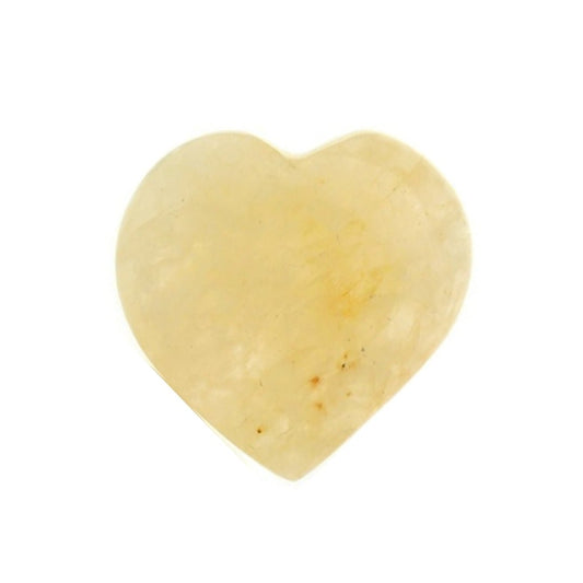 Corazón de Cuarzo Sanador Dorado - Sensaido