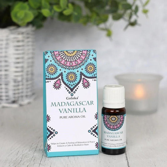 Esencia de vainilla de Madagascar Goloka en frasco con etiqueta, aromática y natural, para cocinar y aromatizar ambientes.