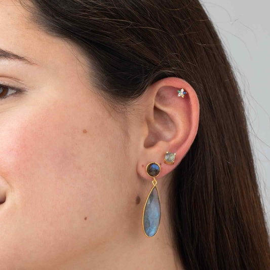 Pendientes 'Nüwa' - Labradorita