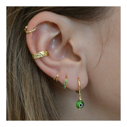 Pendientes Ojo Turco - Verde