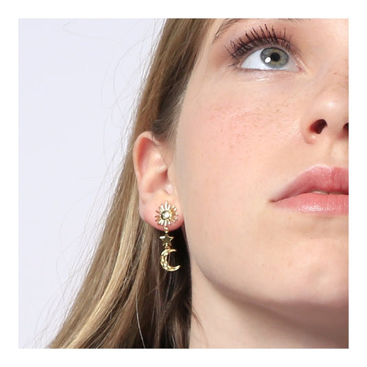 Pendientes "The Moon and The Sun"