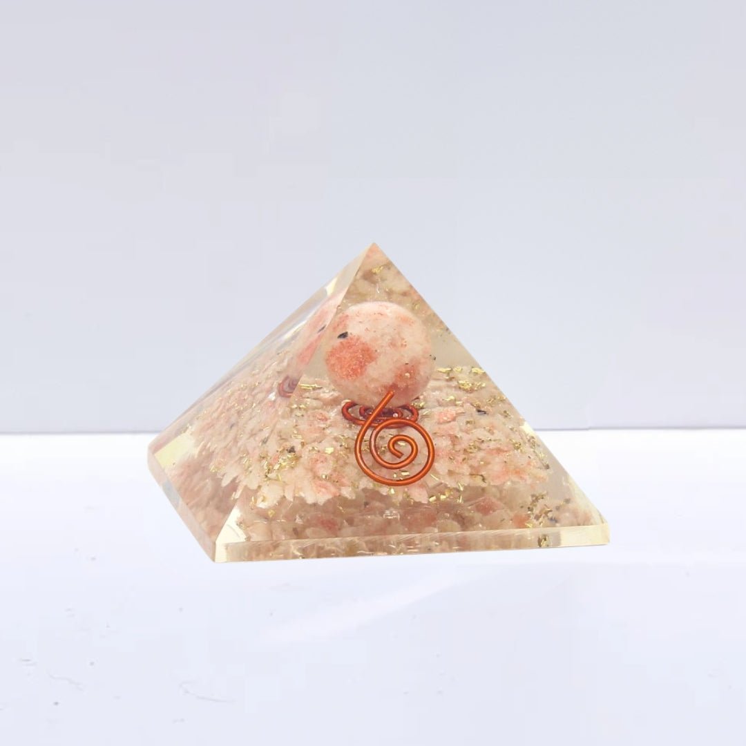 Pirámide Orgonita 'Earth' - Piedra de Sol - Sensaido