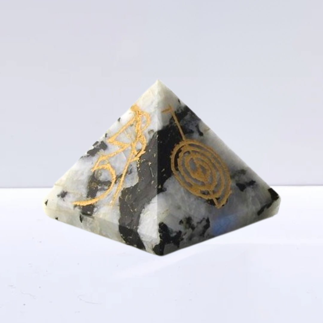 Pirámide Reiki de Piedra de Luna - Sensaido