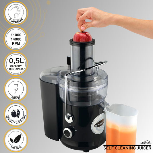Licuadora con Autolimpieza – Jugo Natural en Segundos, 600W Potencia