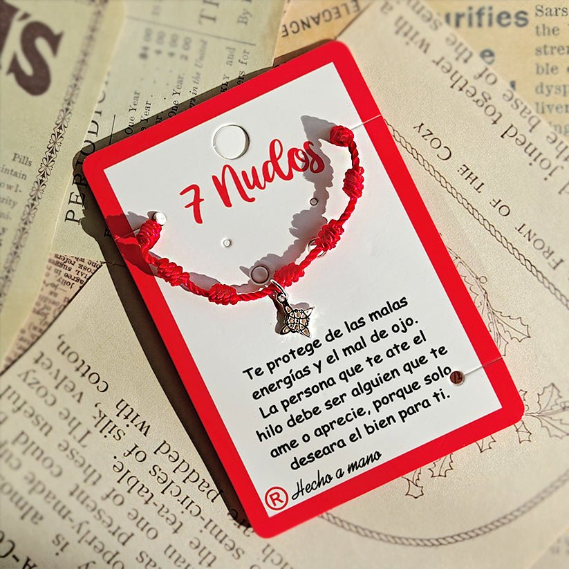 Pulsera 7 Nudos con Nudo de bruja S925