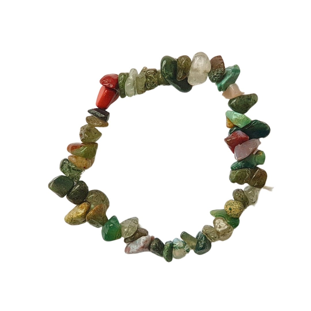 Pulsera chip de Ágata Musgo