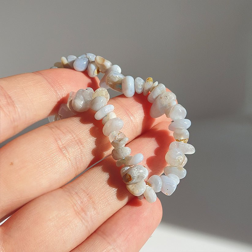 Pulsera Chip de Calcedonia
