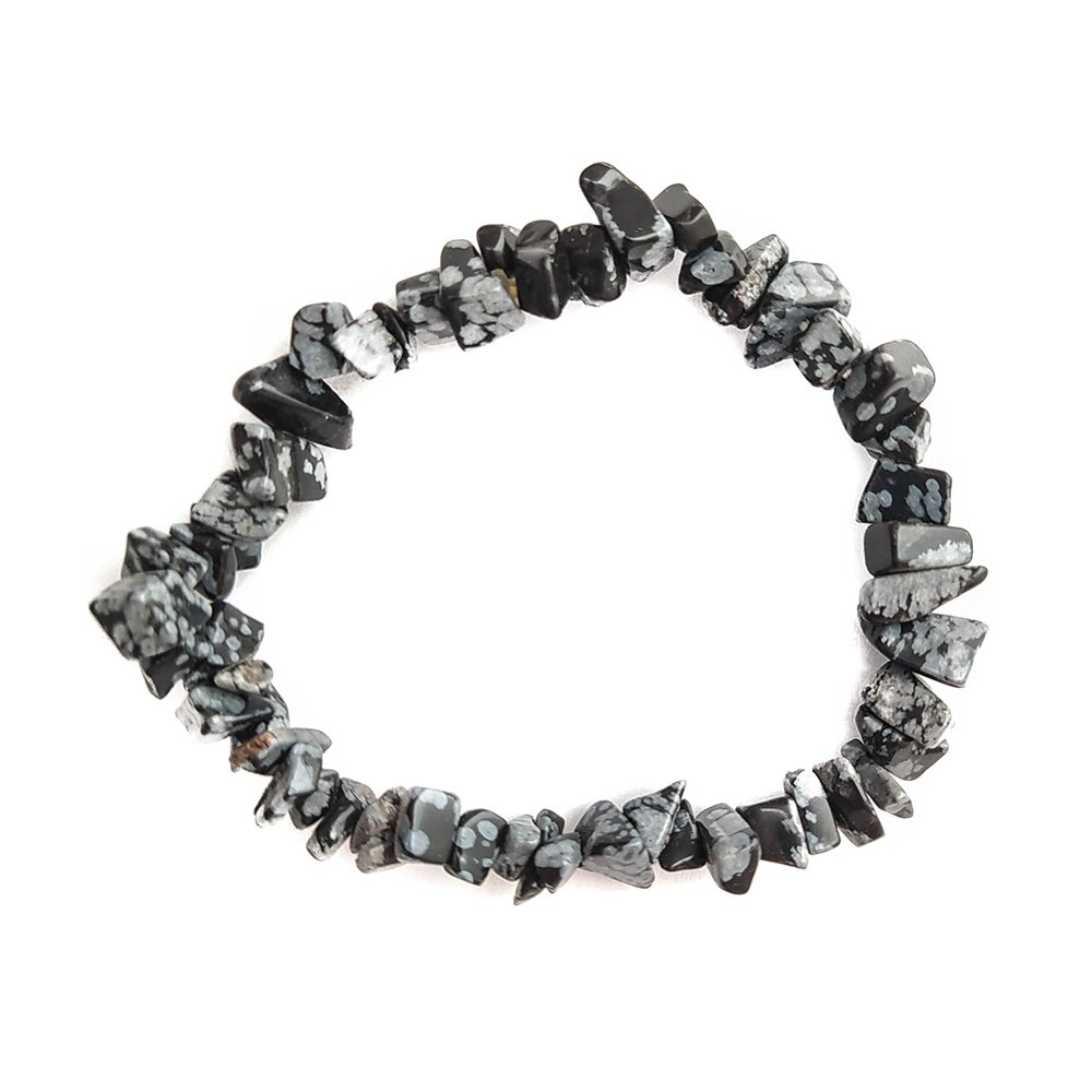 Pulsera Chip de Obsidiana Nevada