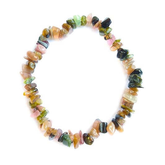 Pulsera Chip de Turmalina Multicolor Mix