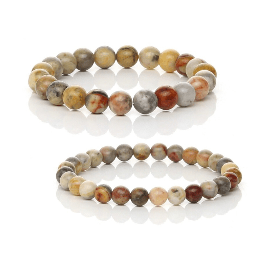 Pulsera de Ágata Locura - Bola lisa