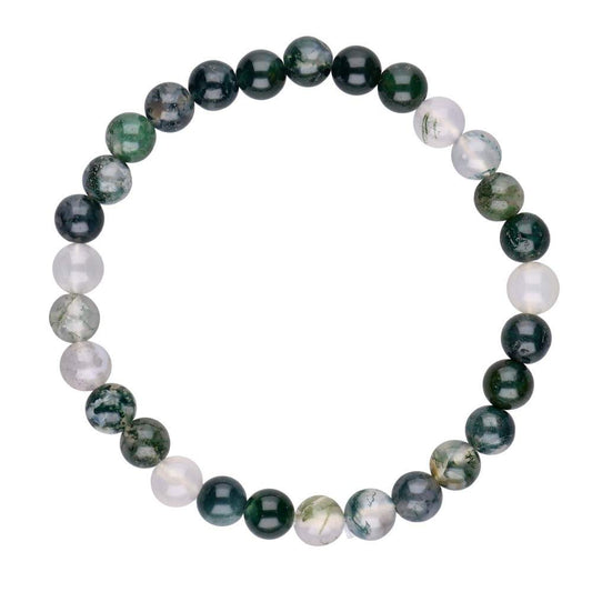 Pulsera de Ágata Musgo