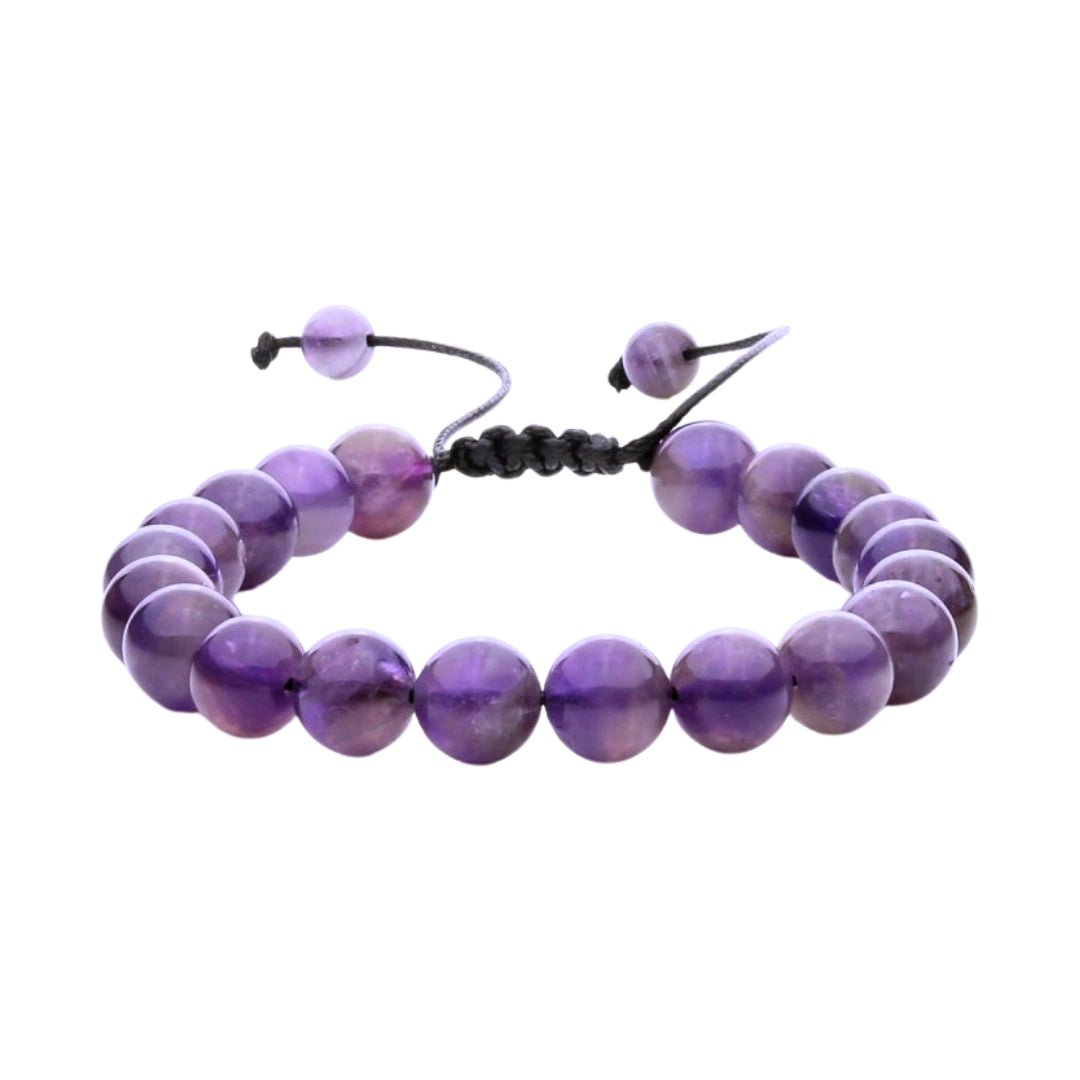 Pulsera de Amatista con Nudo Corredizo