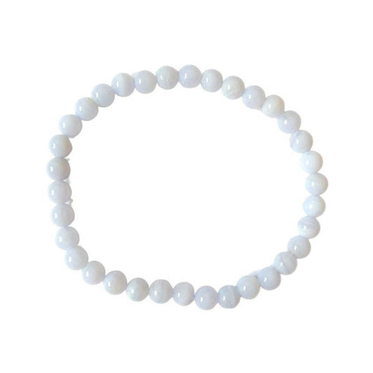 Pulsera de Calcedonia Azul