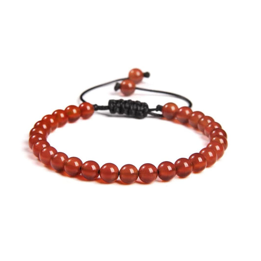 Pulsera de Cornalina con Nudo Corredizo
