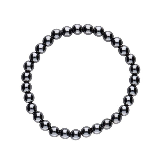 Pulsera de Hematite Bola Lisa