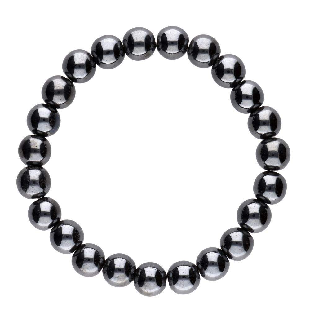 Pulsera de Hematite Bola Lisa