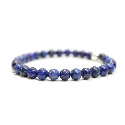 Pulsera de Lapislázuli y Bola de Plata de Ley