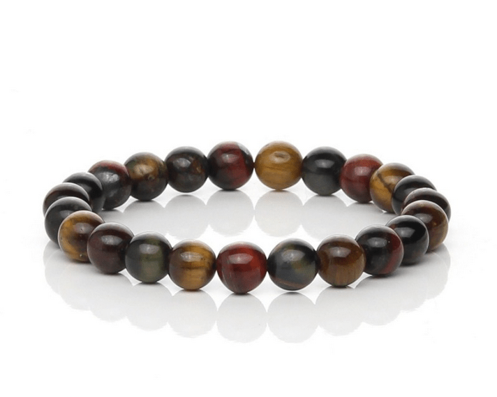 Pulsera de Ojo Tigre, Halcón y Buey