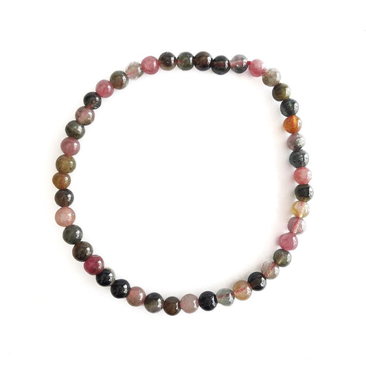 Pulsera de Turmalina Multicolor Bola Lisa