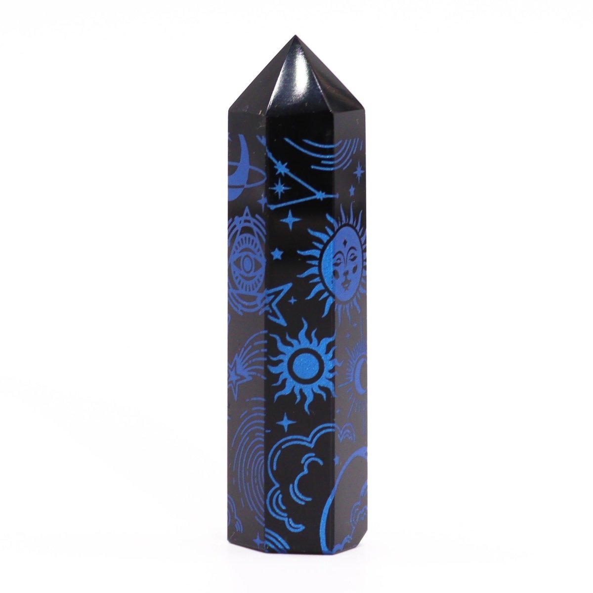 Punta de Obsidiana Negra 'Mistica' - Azul Medianoche - Sensaido