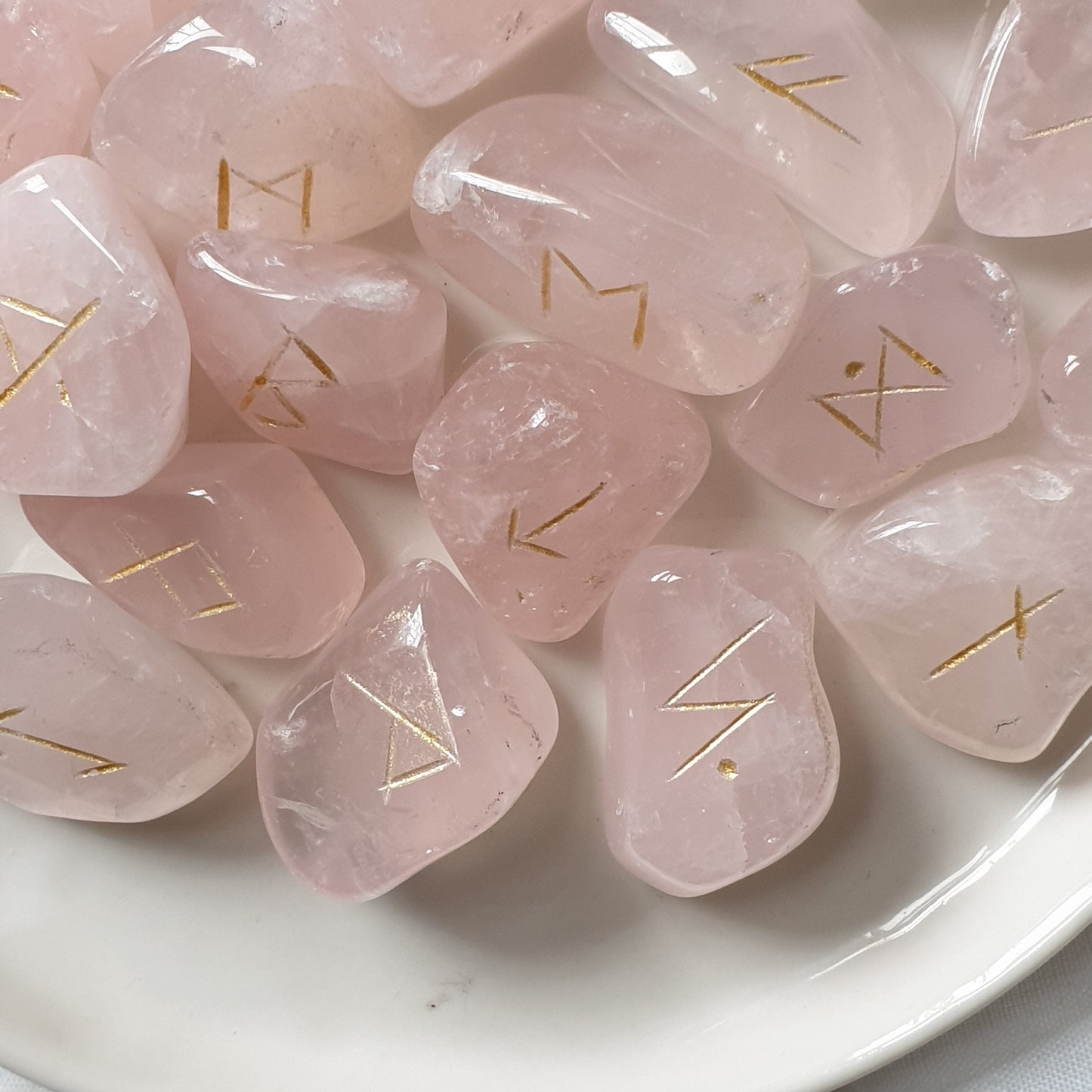 Runas Vikingas de Cuarzo Rosa - Sensaido