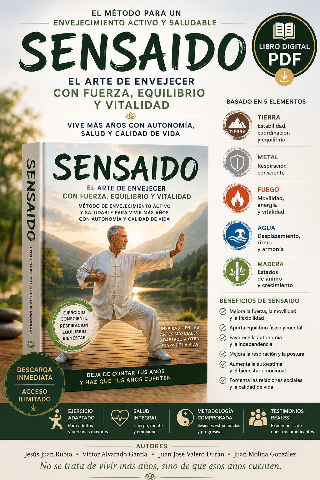 SENSAIDO: El Arte de Envejecer con Fuerza, Equilibrio y Vitalidad