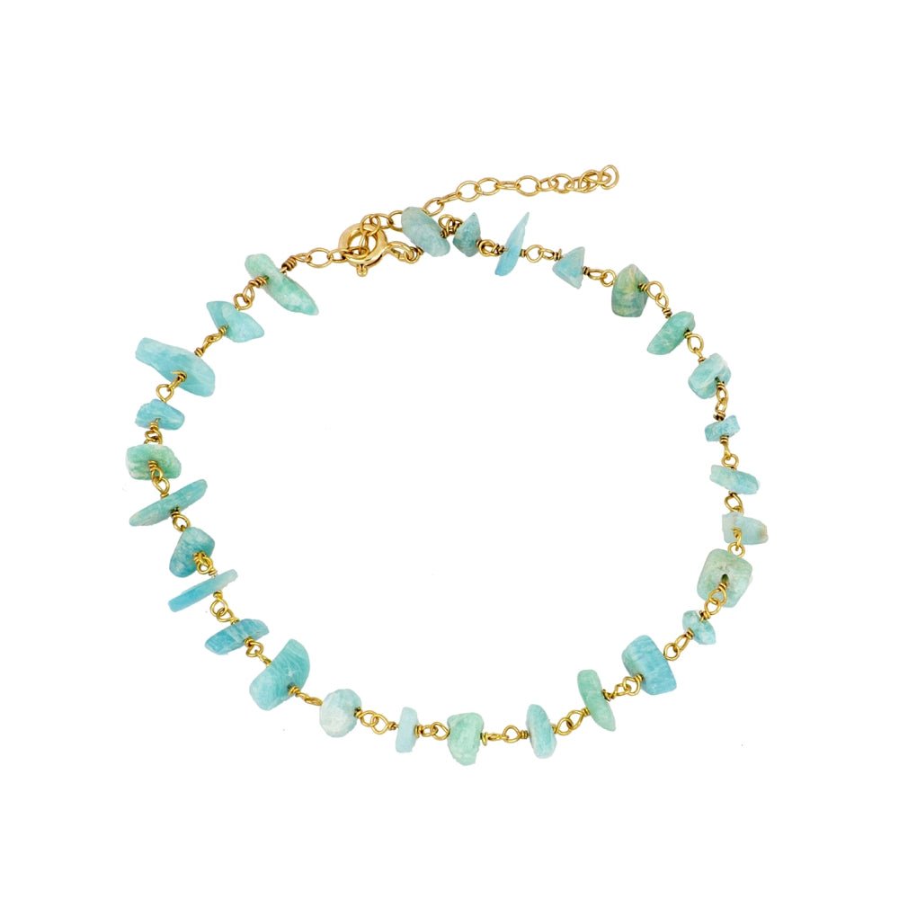 Tobillera 'Daphne' de Amazonita