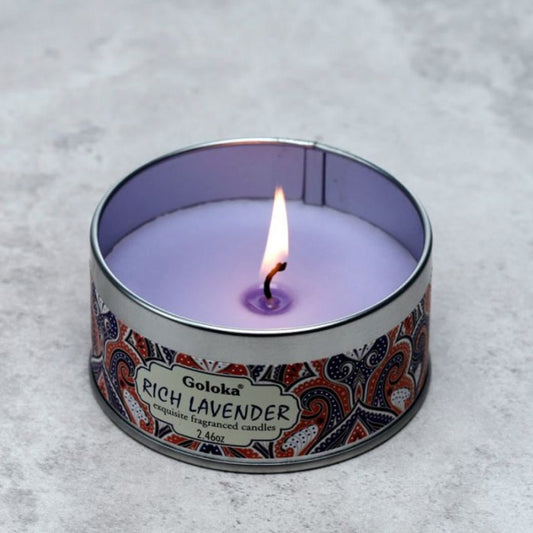 Vela de Cera en Lata Goloka Lavanda - Sensaido