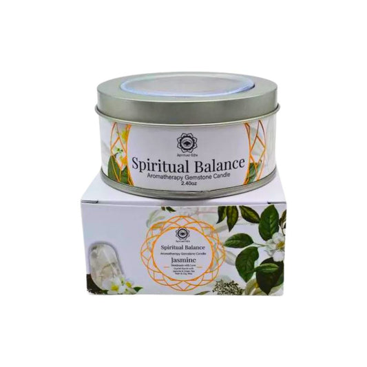 Vela 'Green Tree' - Balance Espiritual & Cuarzo Blanco - Sensaido